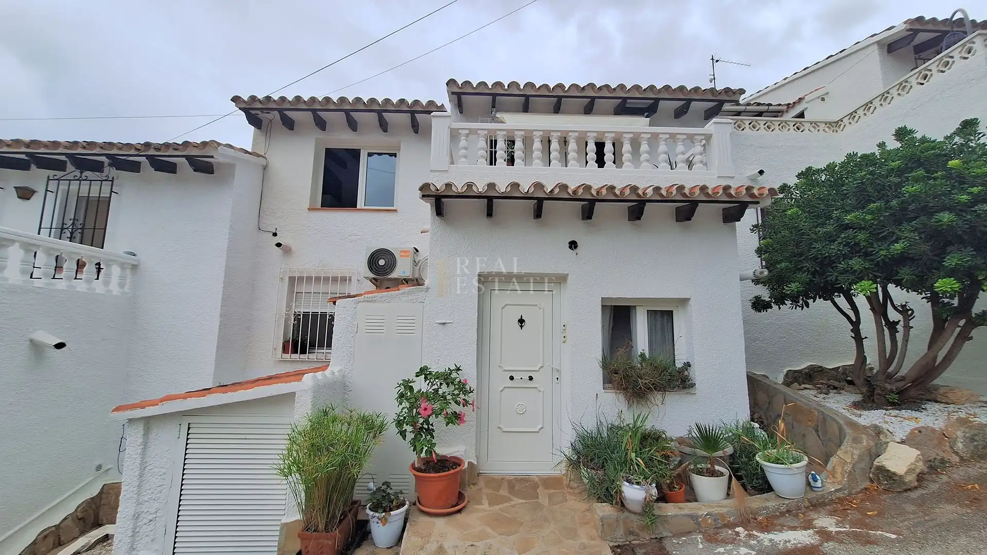 Exterior view of Detached homes for sale in Moraira  with Air Conditioner, Terrace and Storage room