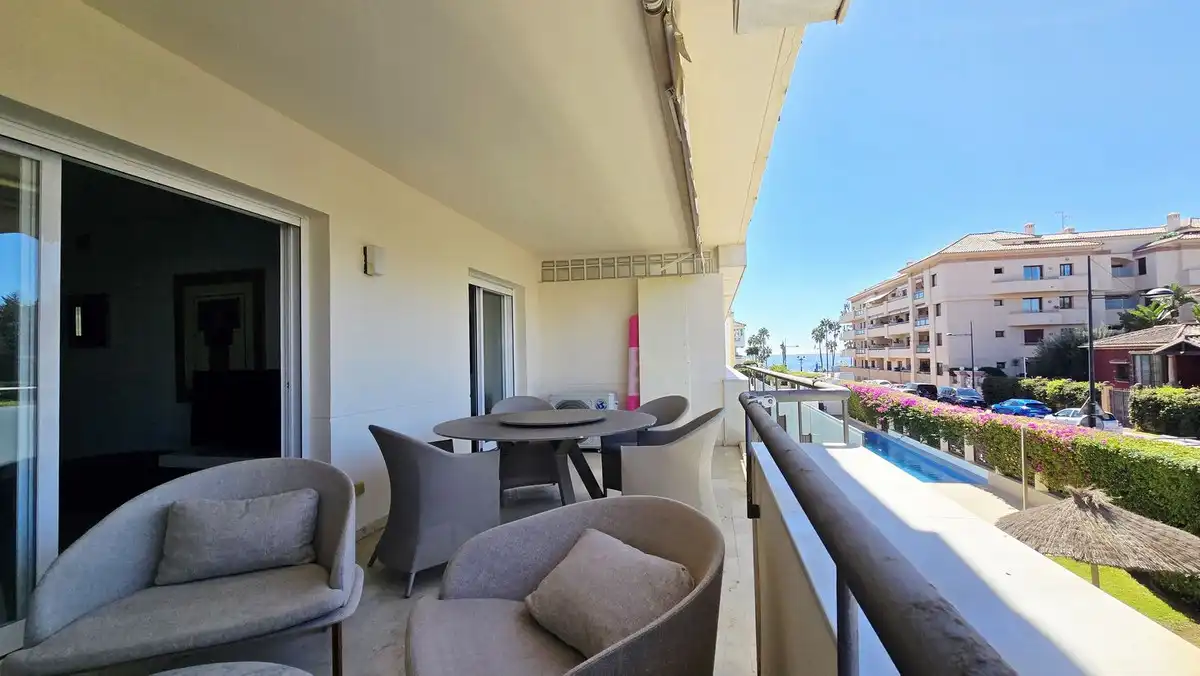 Terrace of Apartments for rent in Marbella  with Air Conditioner, Terrace and Community pool