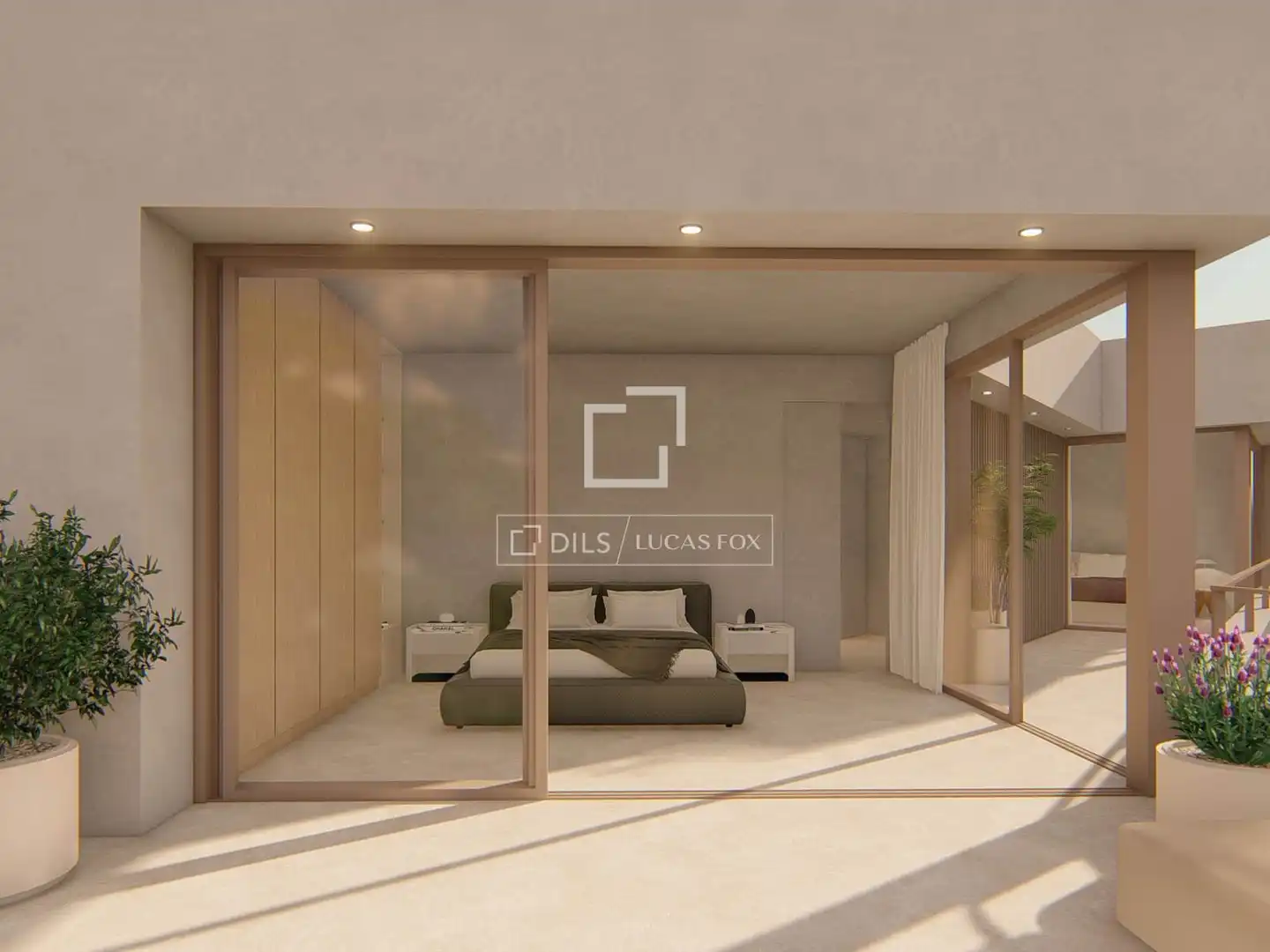 Schlafzimmer von Haus oder Chalet zum Verkauf in Begur mit Klimaanlage, Heizung und Privatgarten