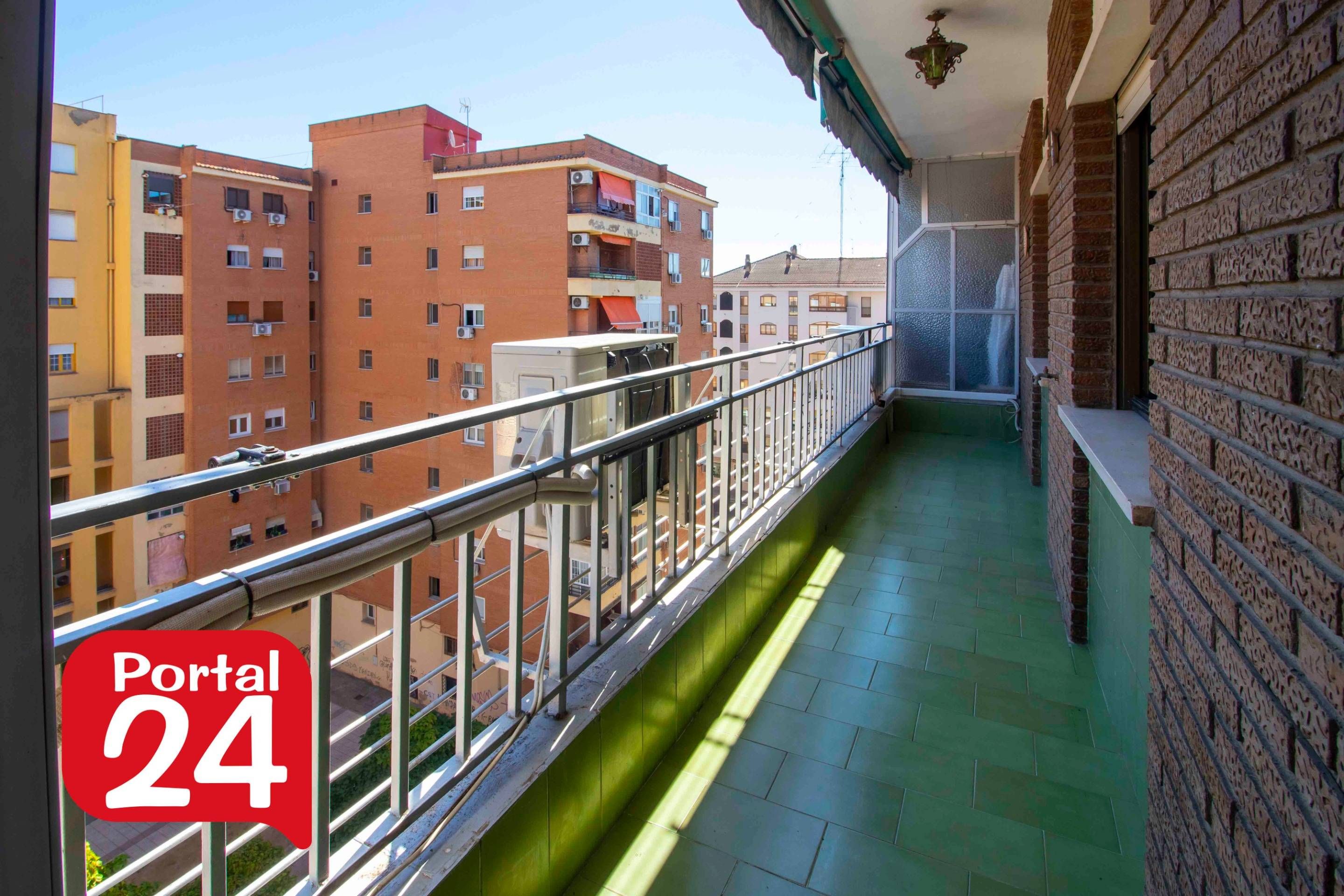 Balcony of Flat for sale in Badajoz Capital  with Air Conditioner, Terrace and Storage room