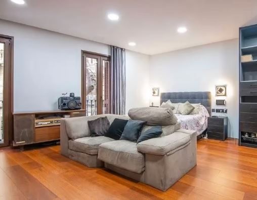 Sala d'estar de Pis de lloguer en  Barcelona Capital amb Aire condicionat, Calefacció i Parquet