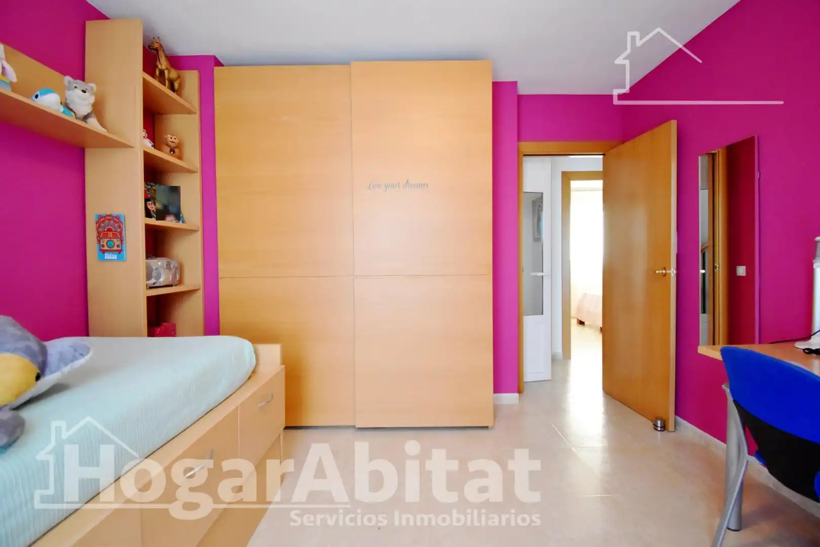 Schlafzimmer von Einfamilien-Reihenhaus zum Verkauf in Cullera mit Heizung, Terrasse und Abstellraum