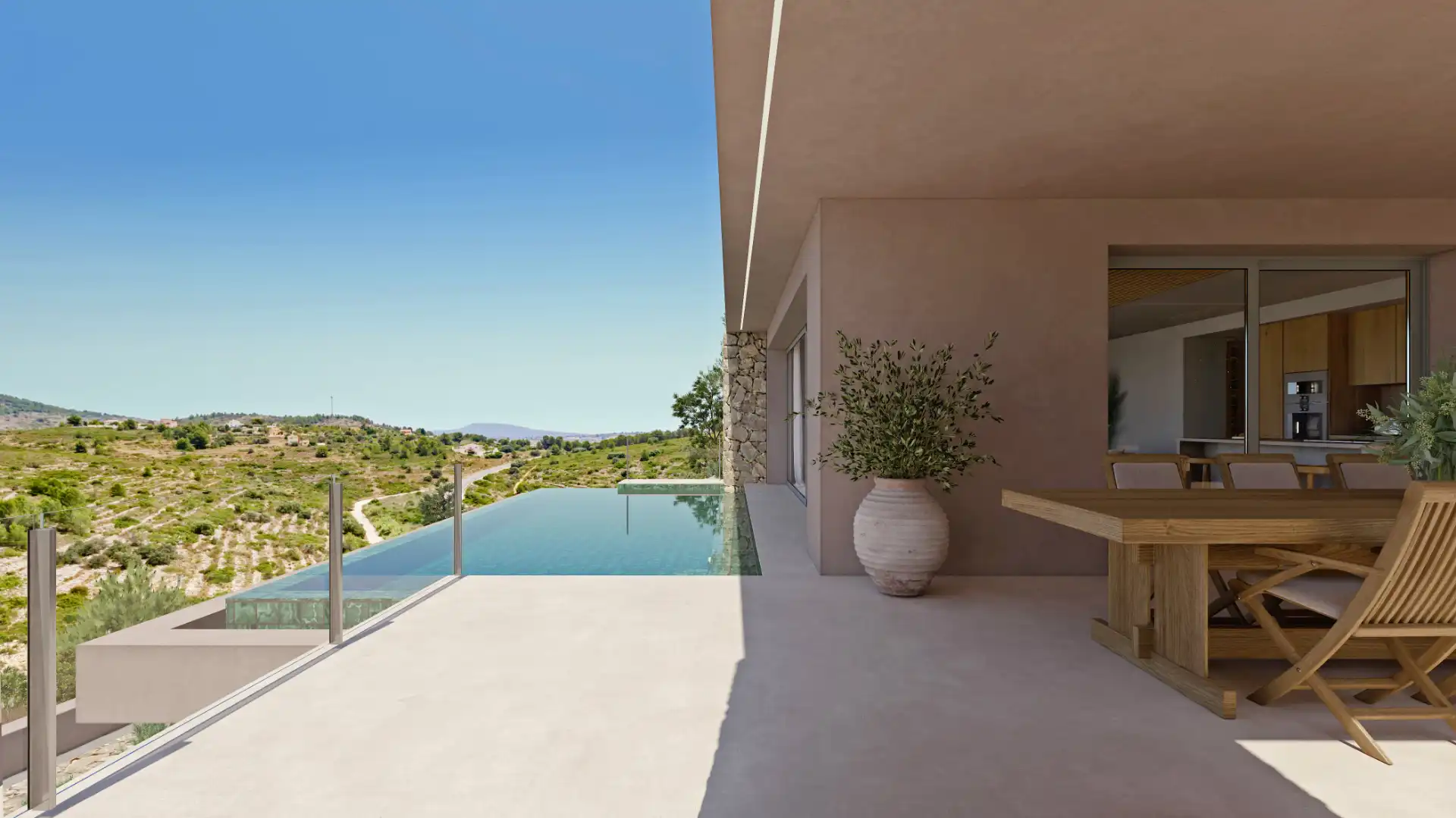 Terraza de Casa o chalet en venta en Llíber con Aire acondicionado, Calefacción y Jardín privado