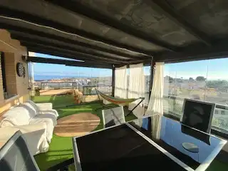 Terraza de Dúplex de alquiler en Alicante / Alacant con Aire acondicionado, Calefacción y Terraza