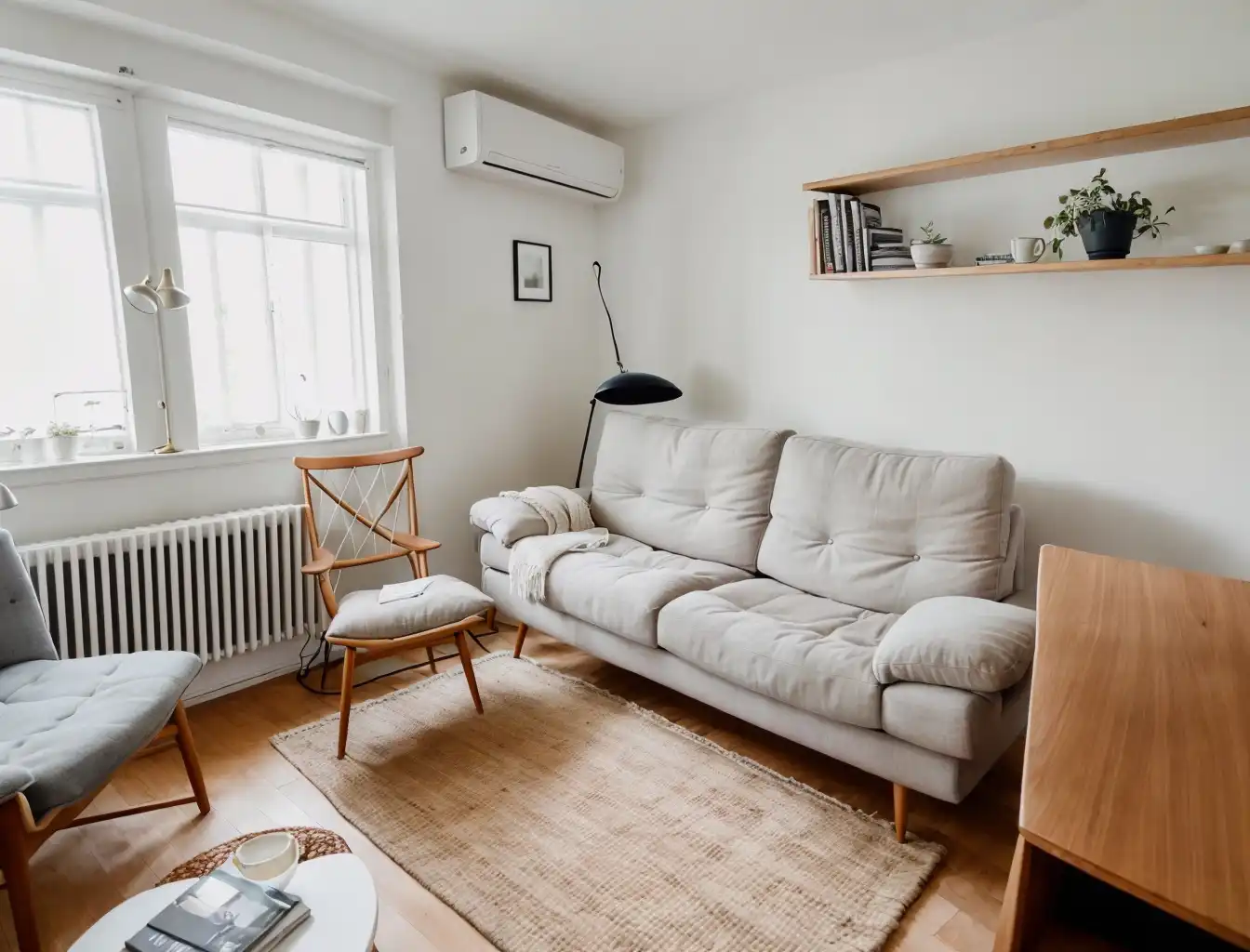 Wohnzimmer von Wohnung zum Verkauf in Madrid mit Klimaanlage, Heizung und Terrasse