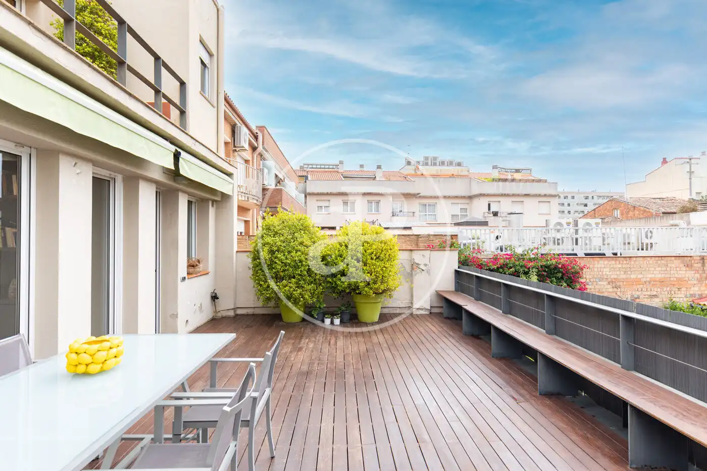 Terrassa de Casa adosada en venda en Sabadell amb Aire condicionat, Calefacció i Jardí privat