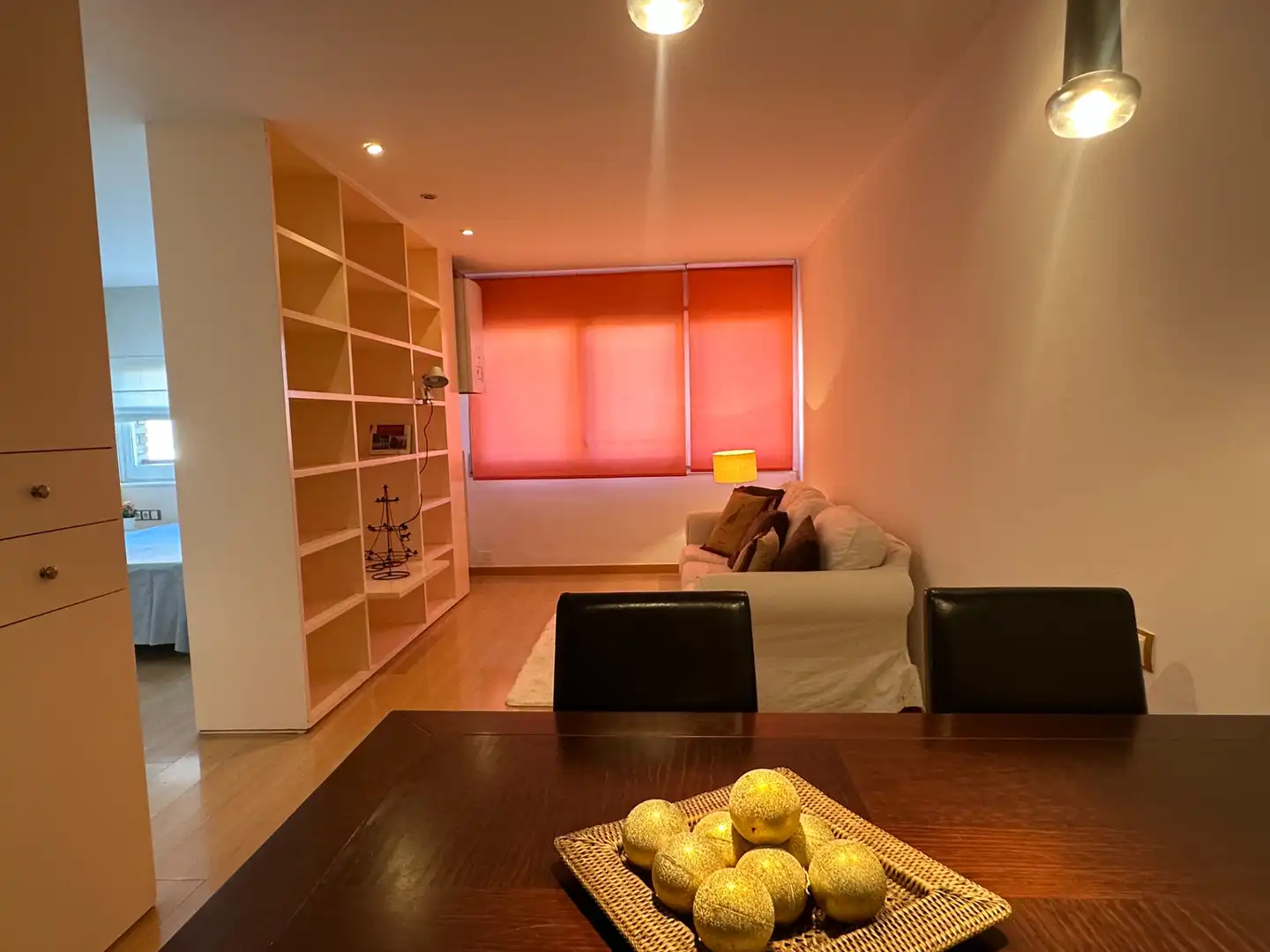 Sala de estar de Piso en venta en Lleida con Calefacción, Parquet y Amueblado