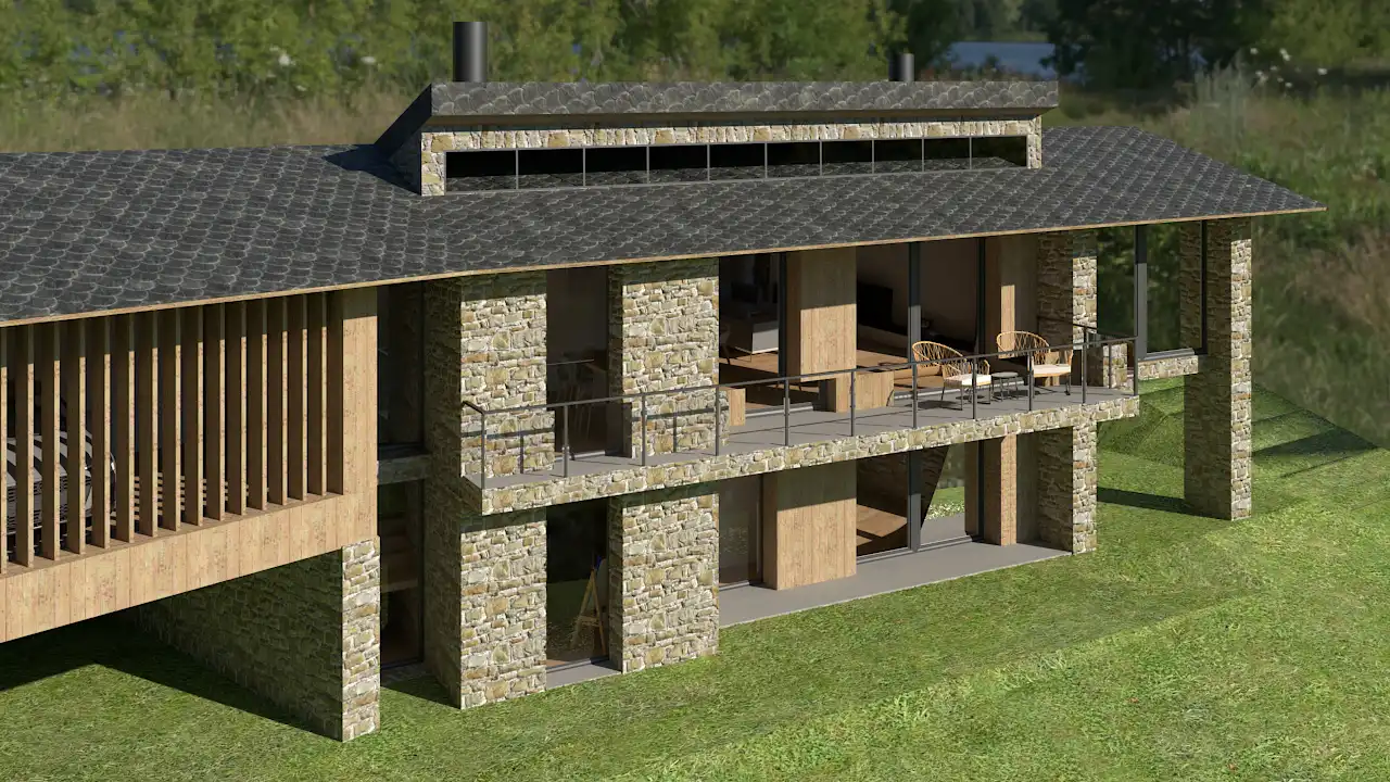 Exterior view of Houses for sale in Alp  with Heating, Private garden and Parquet flooring