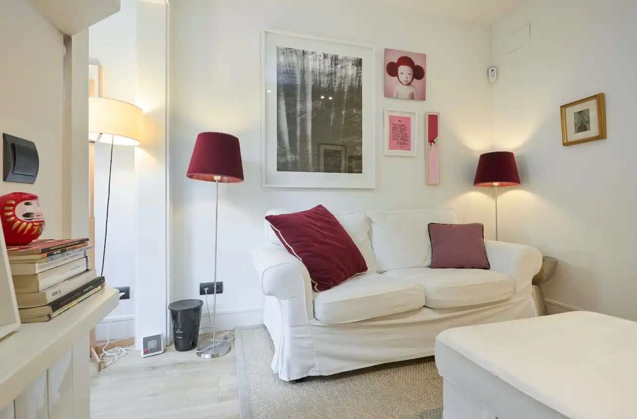 Sala d'estar de Pis en venda en Barcelona amb Aire condicionat, Calefacció i Jardí privat