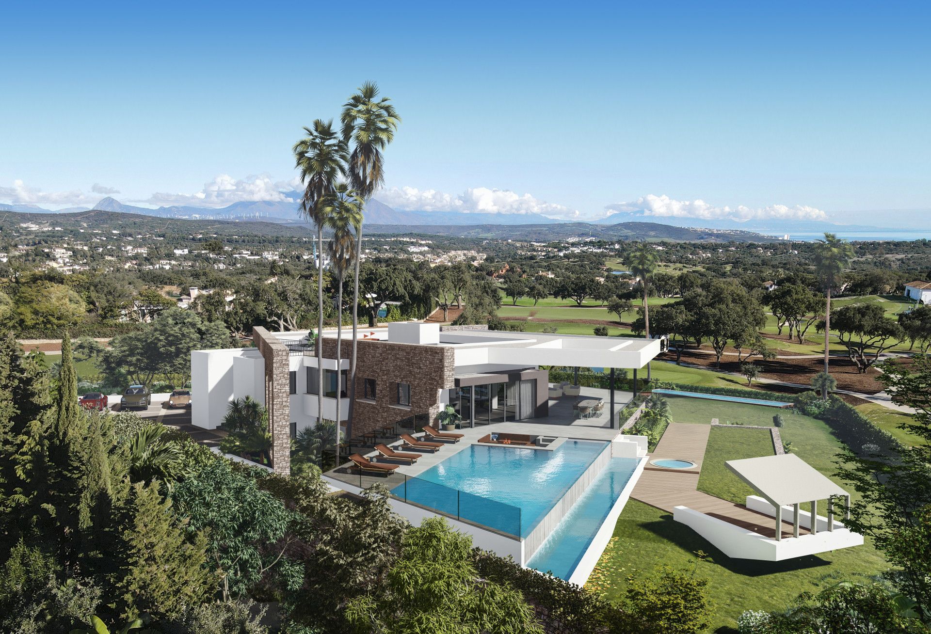 Vista exterior de Casa o xalet en venda en San Roque amb Aire condicionat, Calefacció i Jardí privat
