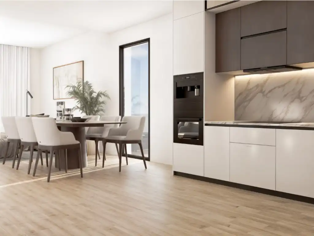 Cocina de Apartamento en venta en Finestrat con Terraza, Piscina y Amueblado