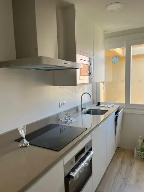 Cocina de Piso de alquiler en Málaga con Aire acondicionado, Parquet y Terraza
