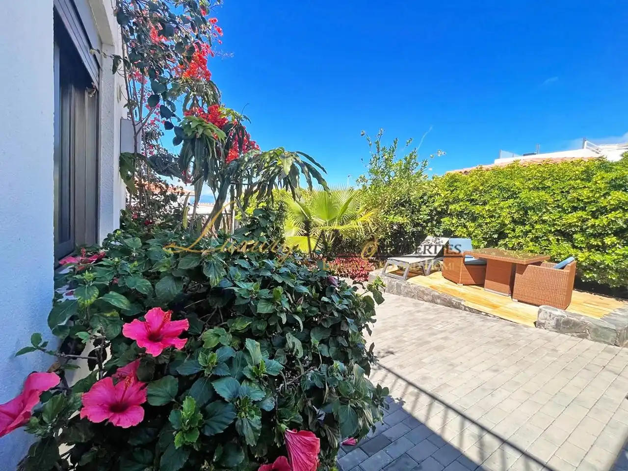 Jardí de Casa o xalet en venda en Santiago del Teide amb Aire condicionat, Terrassa i Piscina