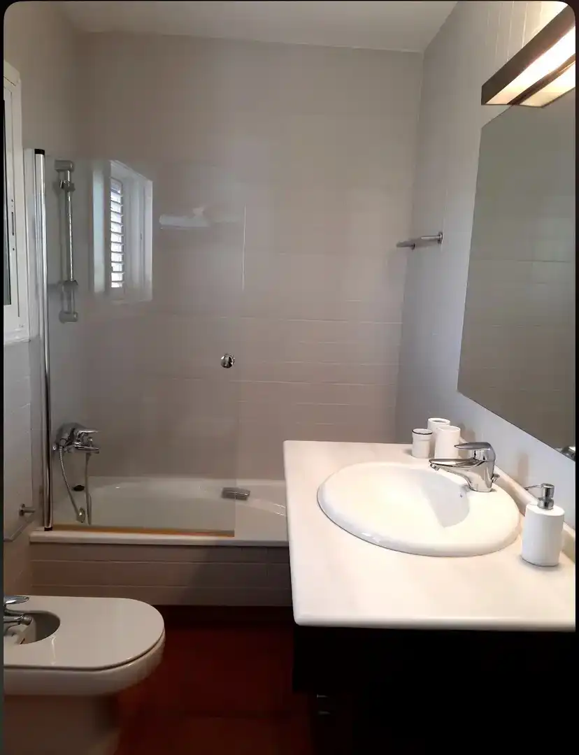 Baño de Casa o chalet de alquiler en Mazarrón con Aire acondicionado, Jardín privado y Trastero