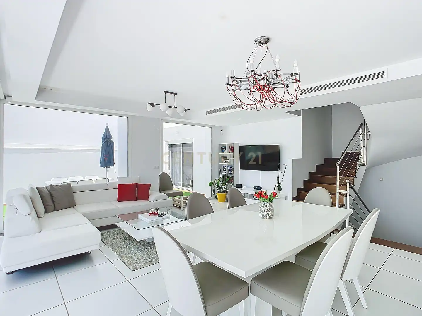 Wohnzimmer von Haus oder Chalet zum Verkauf in Benalmádena mit Klimaanlage, Balkon und Alarm