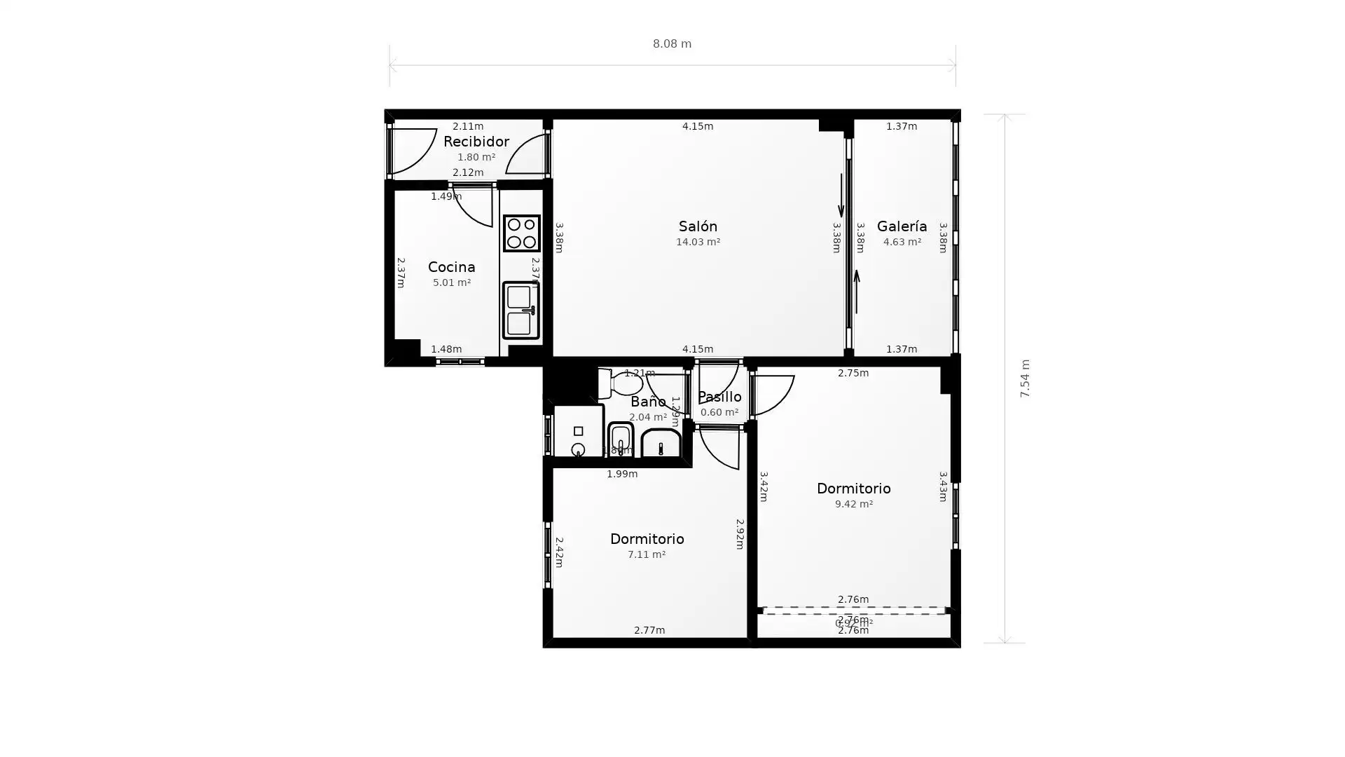 Piso en venta en Madrid con Calefacción, Parquet y Terraza