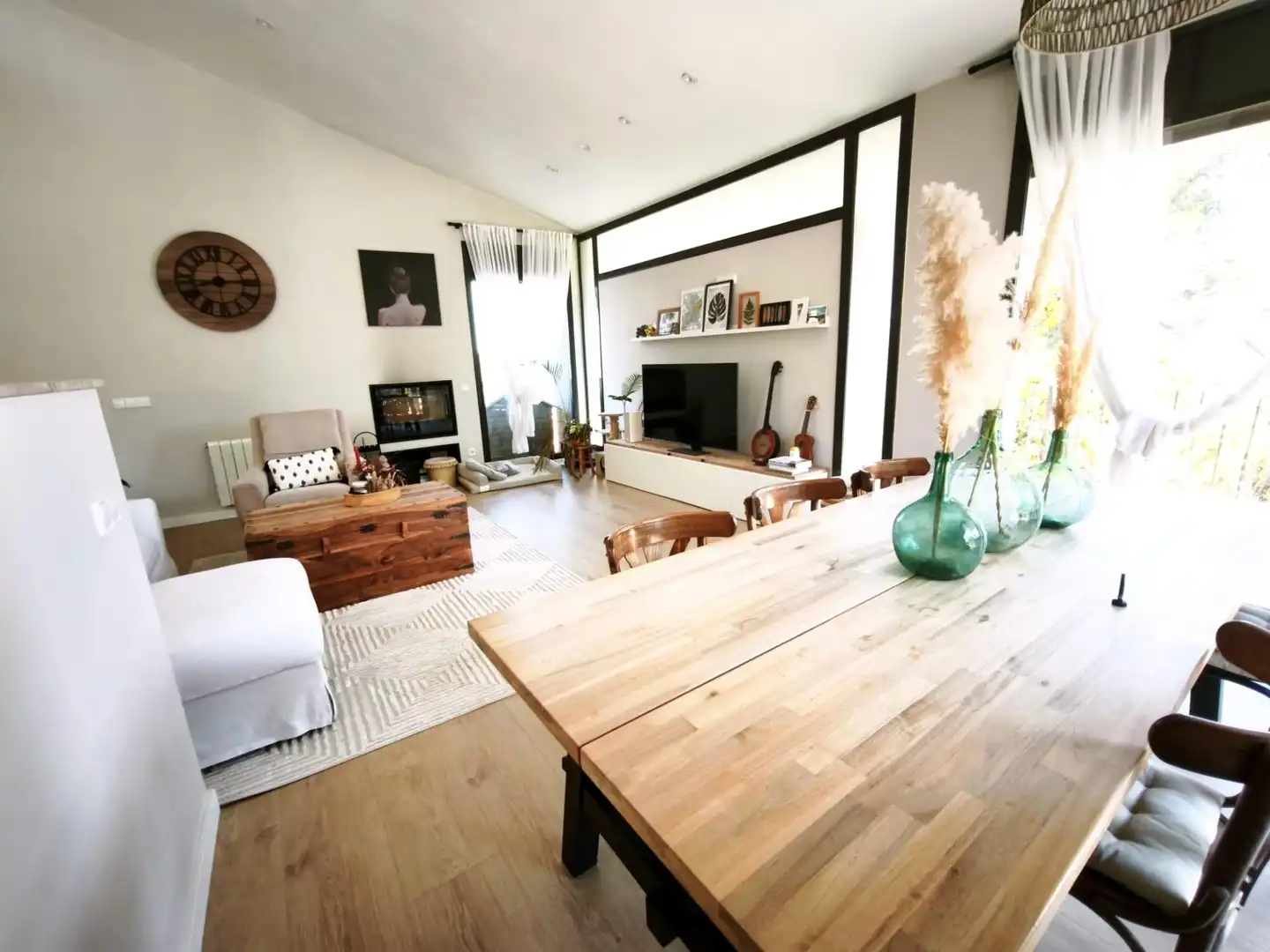 Sala de estar de Casa o chalet en venta en Castellar del Vallès con Calefacción, Jardín privado y Parquet