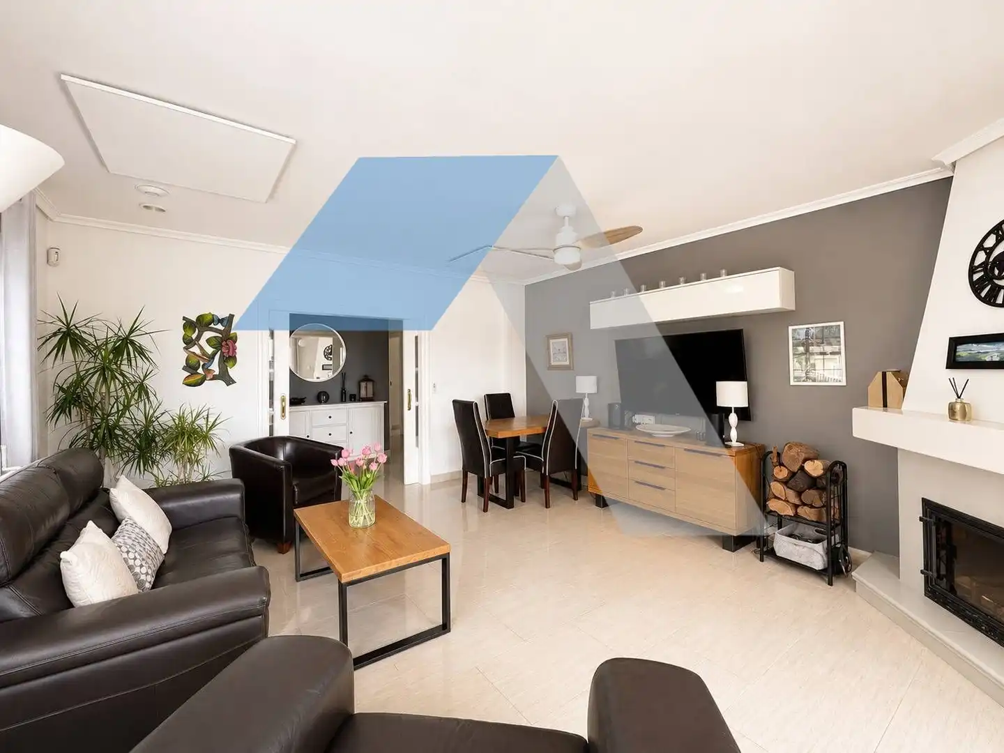Living room of Houses for sale in San Vicente del Raspeig / Sant Vicent del Raspeig  with Air Conditioner, Heating and Private garden