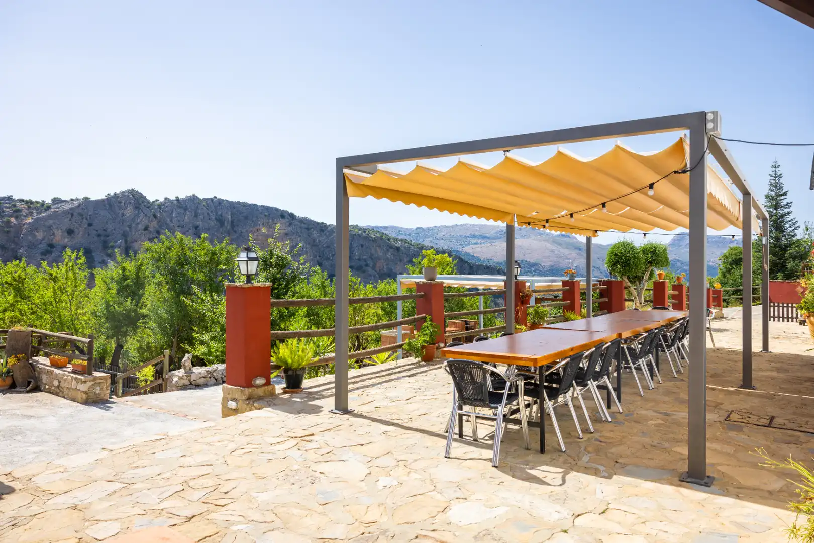 Terraza de Finca rústica en venta en Montejaque con Aire acondicionado, Jardín privado y Terraza