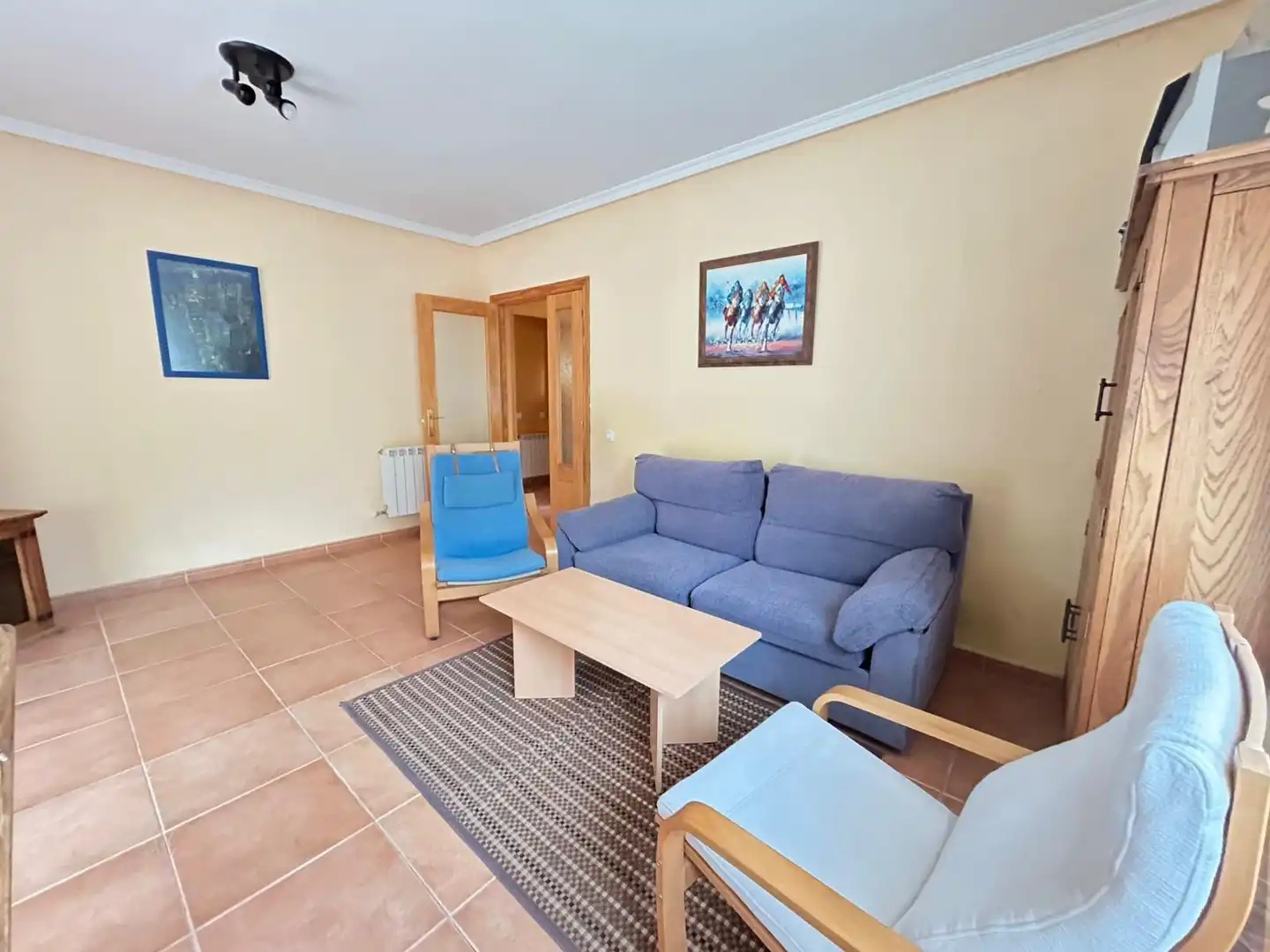 Sala d'estar de Casa o xalet en venda en Pioz amb Calefacció, Jardí privat i Alarma