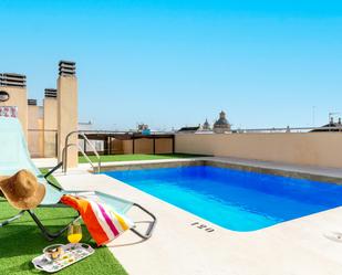 Swimming pool of Flat for sale in  Sevilla Capital  with Heating, Parquet flooring and Storage room