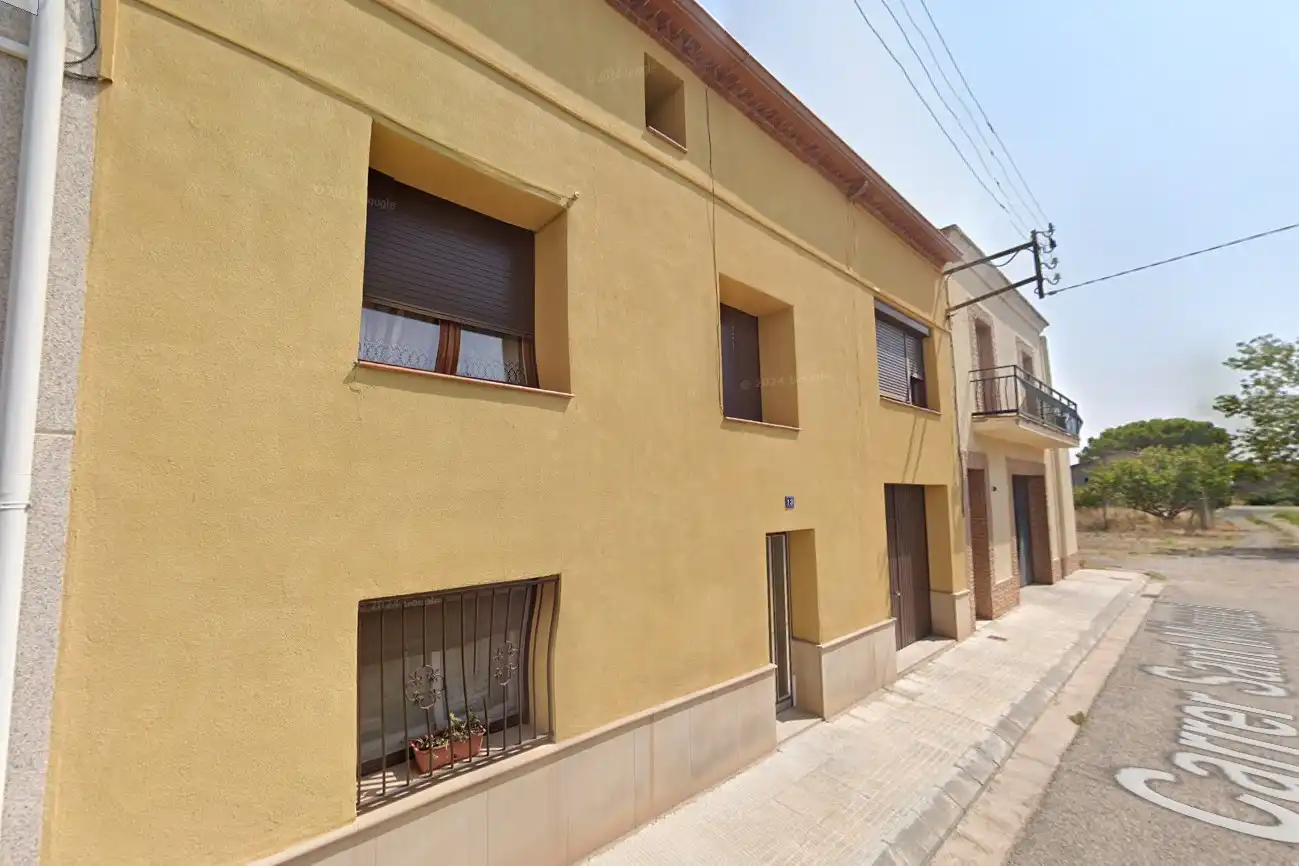 Vista exterior de Casa adosada en venta en Bellpuig con Jardín privado y Trastero