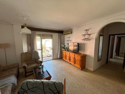 Living room of Flat for sale in  Sevilla Capital  with Air Conditioner, Storage room and Balcony