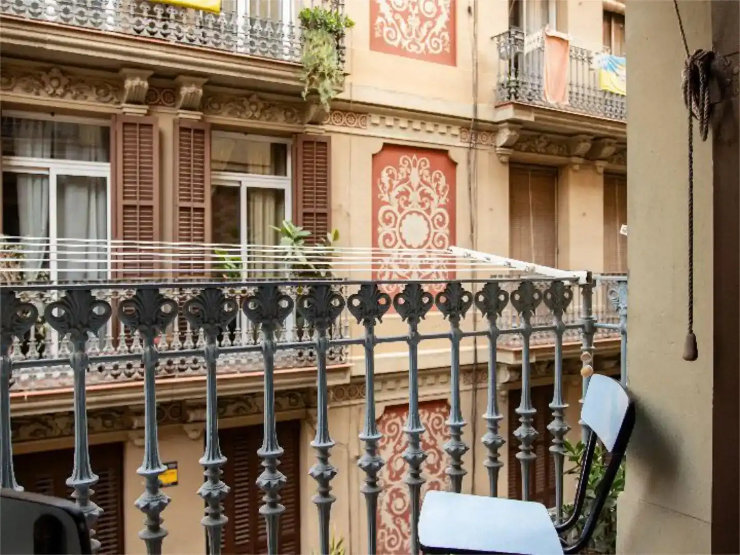 Terrasse von Wohnung zur Miete in  Barcelona Capital mit Klimaanlage und Balkon
