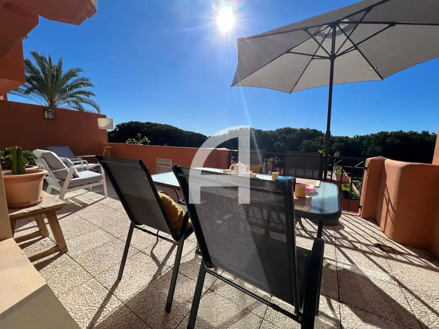 Terrace of Flat for rent in Marbella  with Air Conditioner, Heating and Swimming Pool