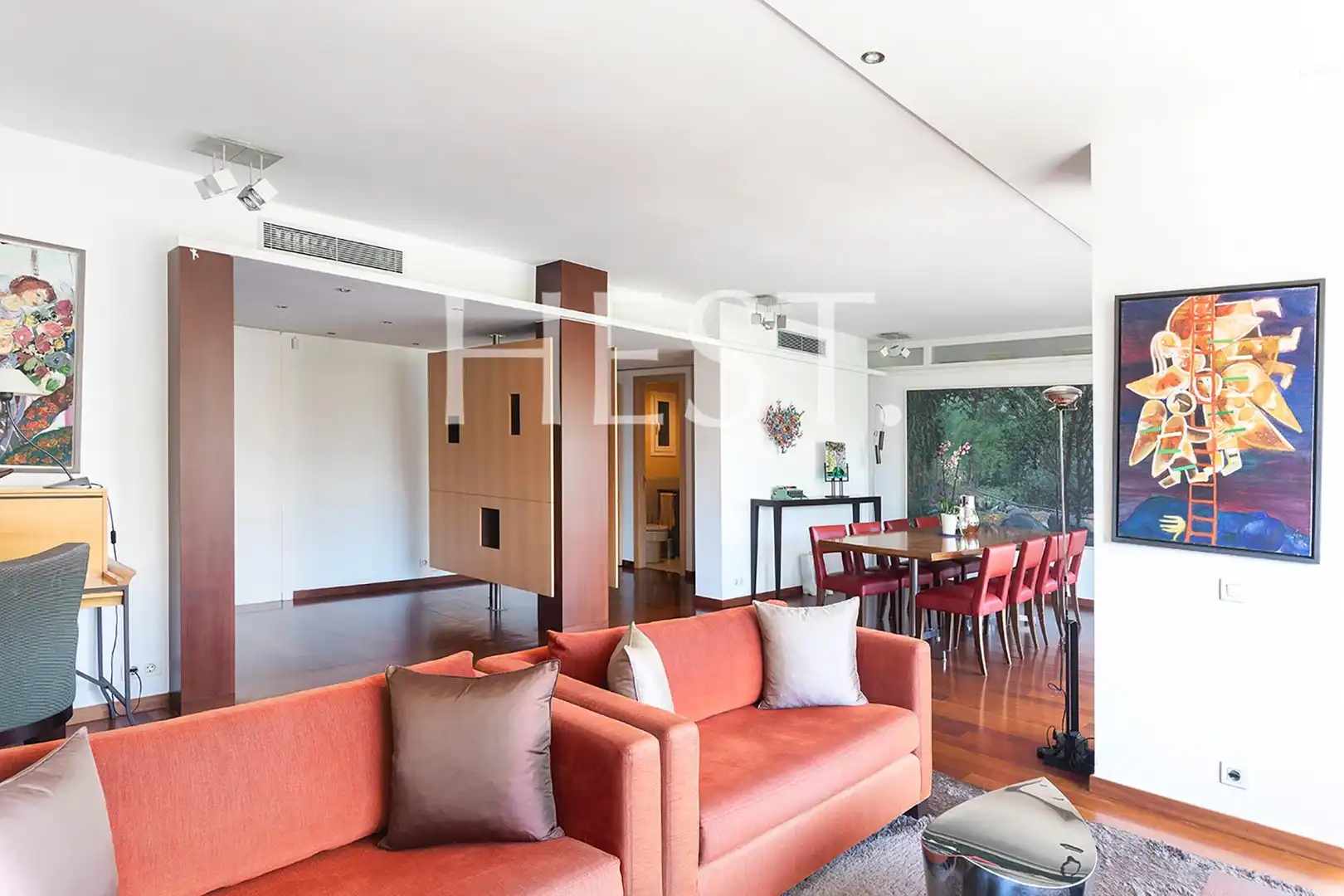 Sala de estar de Piso en venta en Barcelona con Aire acondicionado, Calefacción y Jardín privado