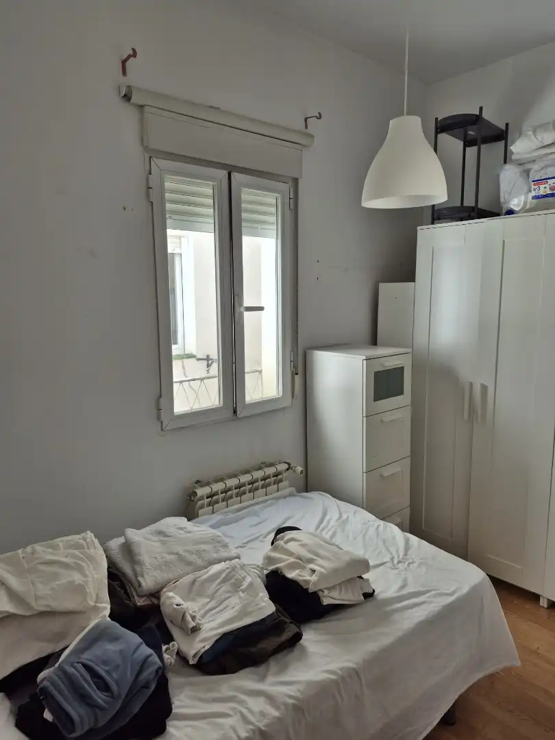 Bedroom of Flat for sale in Madrid  with Heating, Parquet flooring and Furnished