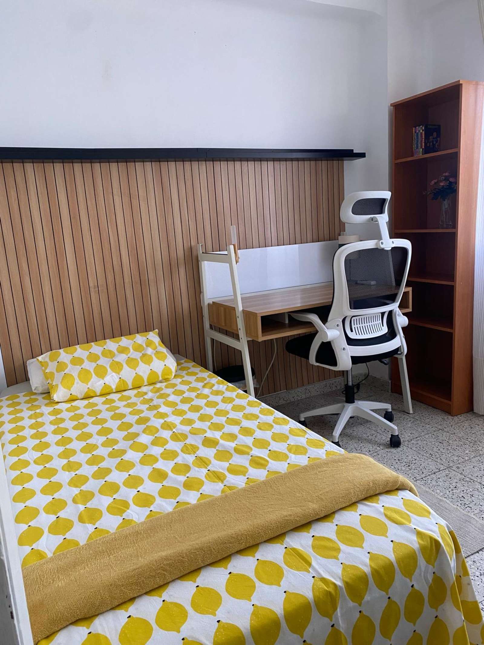Schlafzimmer von Wohnung zur untervermieten in Málaga Capital mit Klimaanlage, Terrasse und Möbliert