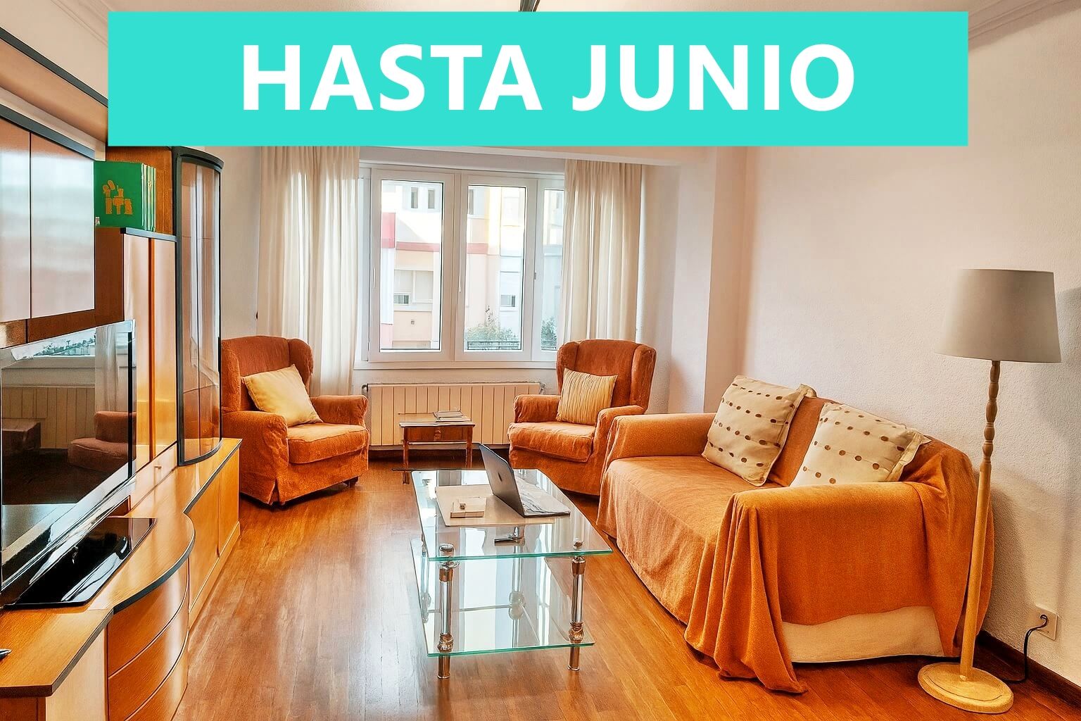 Living room of Flat to rent in Santander  with Heating, Furnished and Oven