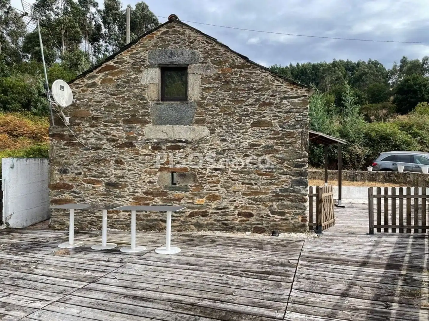 Exterior view of Houses for sale in Irixoa  with Heating, Terrace and Swimming Pool