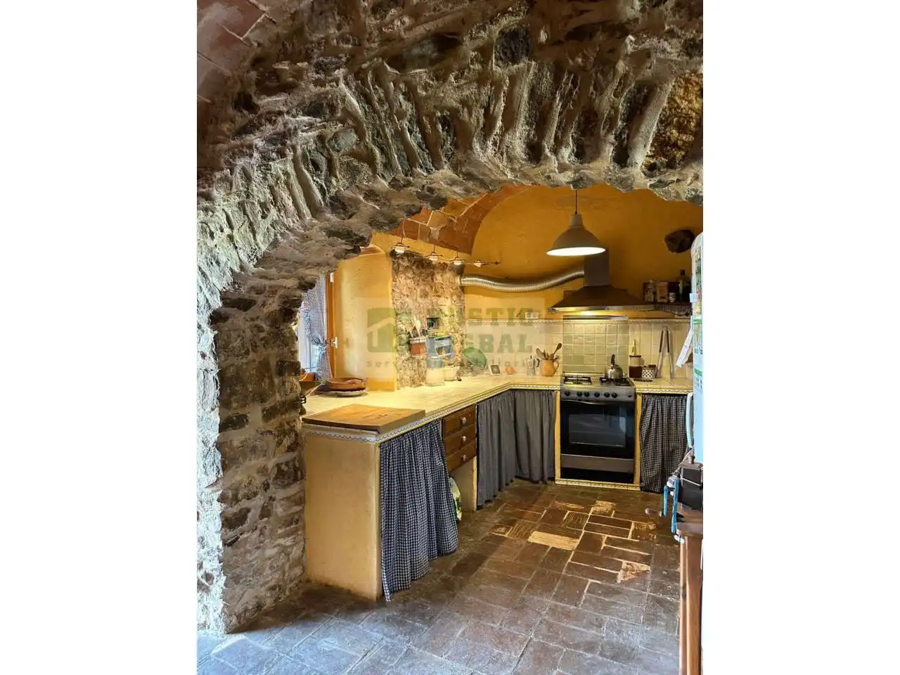 Cocina de Finca rústica en venta en Sant Joan de Mollet con Calefacción y Terraza