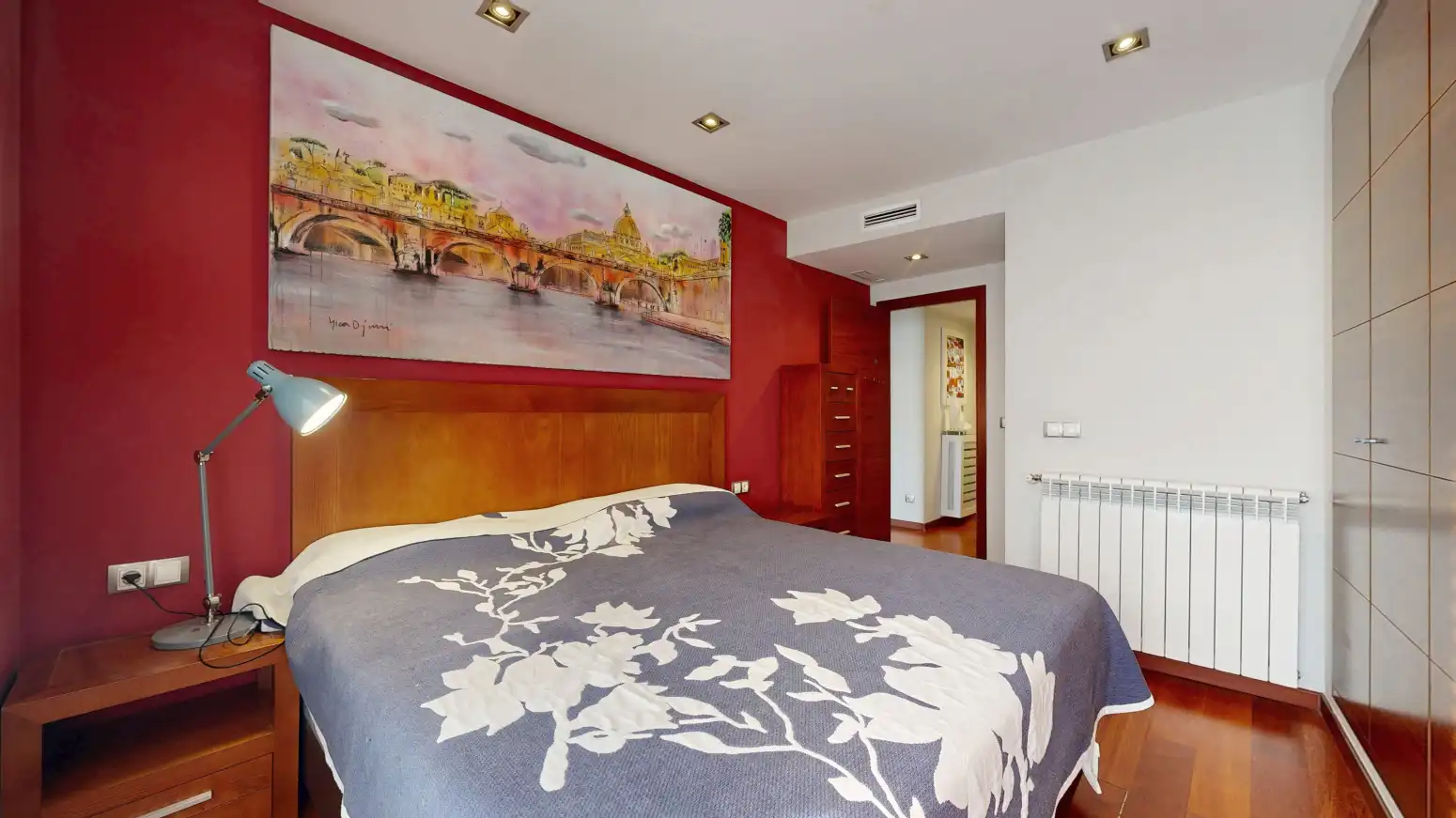 Bedroom of Flat for rent in Mislata  with Air Conditioner, Parquet flooring and Storage room