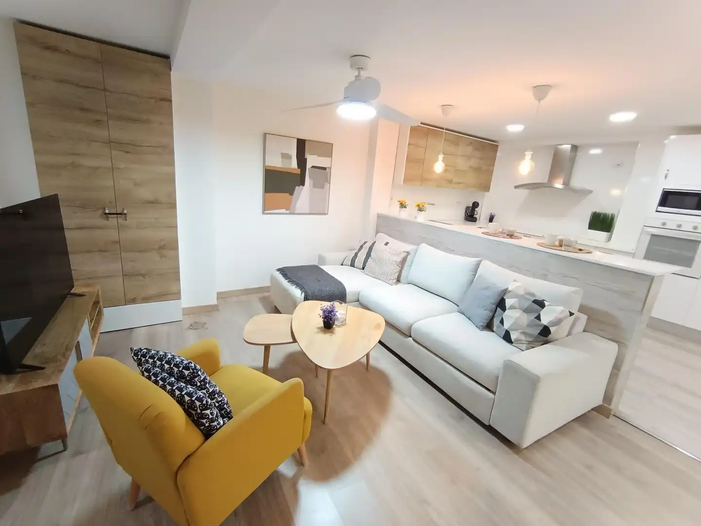 Sala de estar de Piso en venta en Murcia con Aire acondicionado, Calefacción y Amueblado
