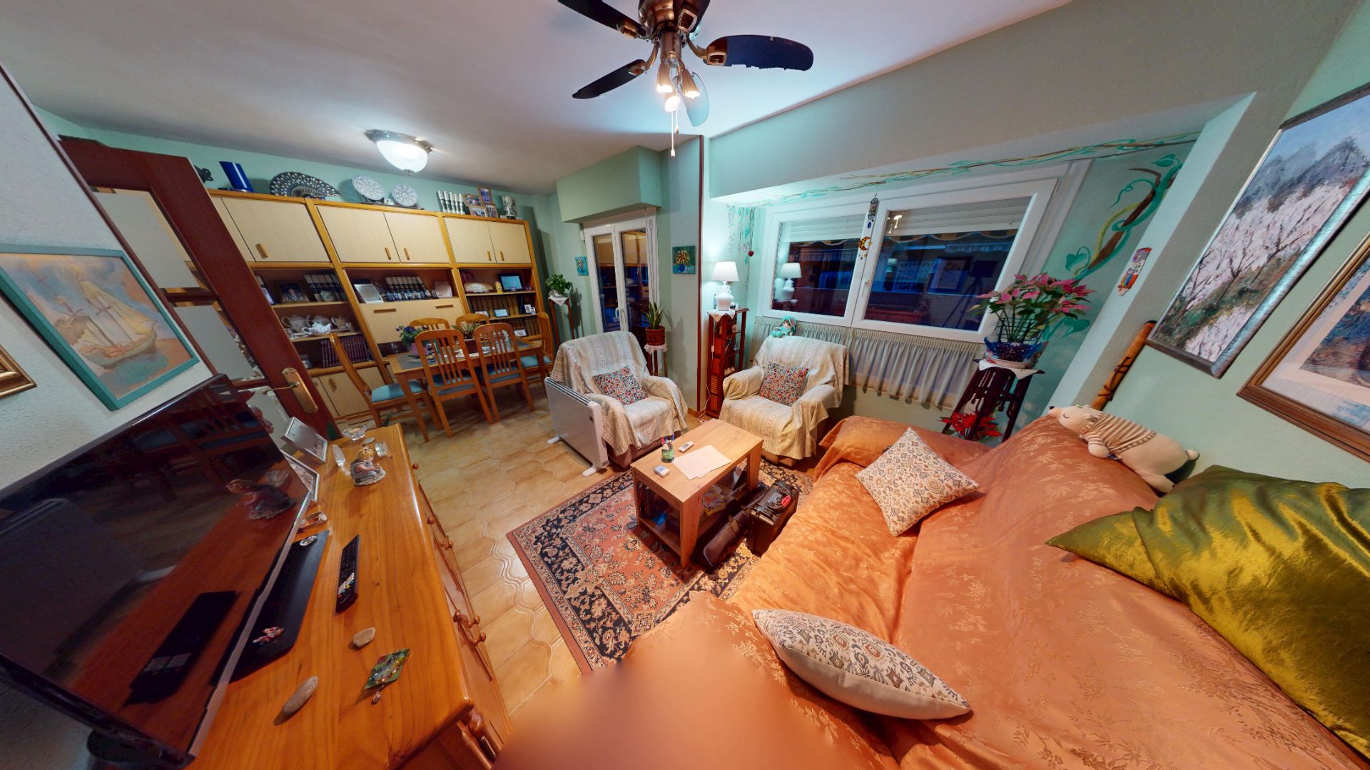 Sala d'estar de Pis en venda en Alicante / Alacant amb Terrassa, Moblat i Forn