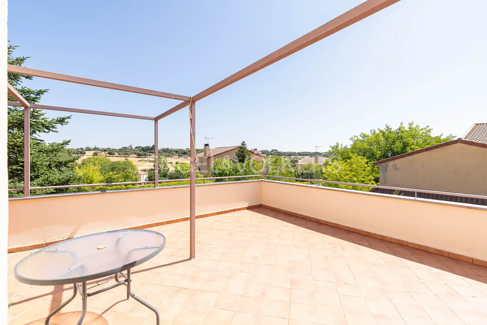 Terrassa de Casa o xalet en venda en Galapagar amb Calefacció, Jardí privat i Terrassa