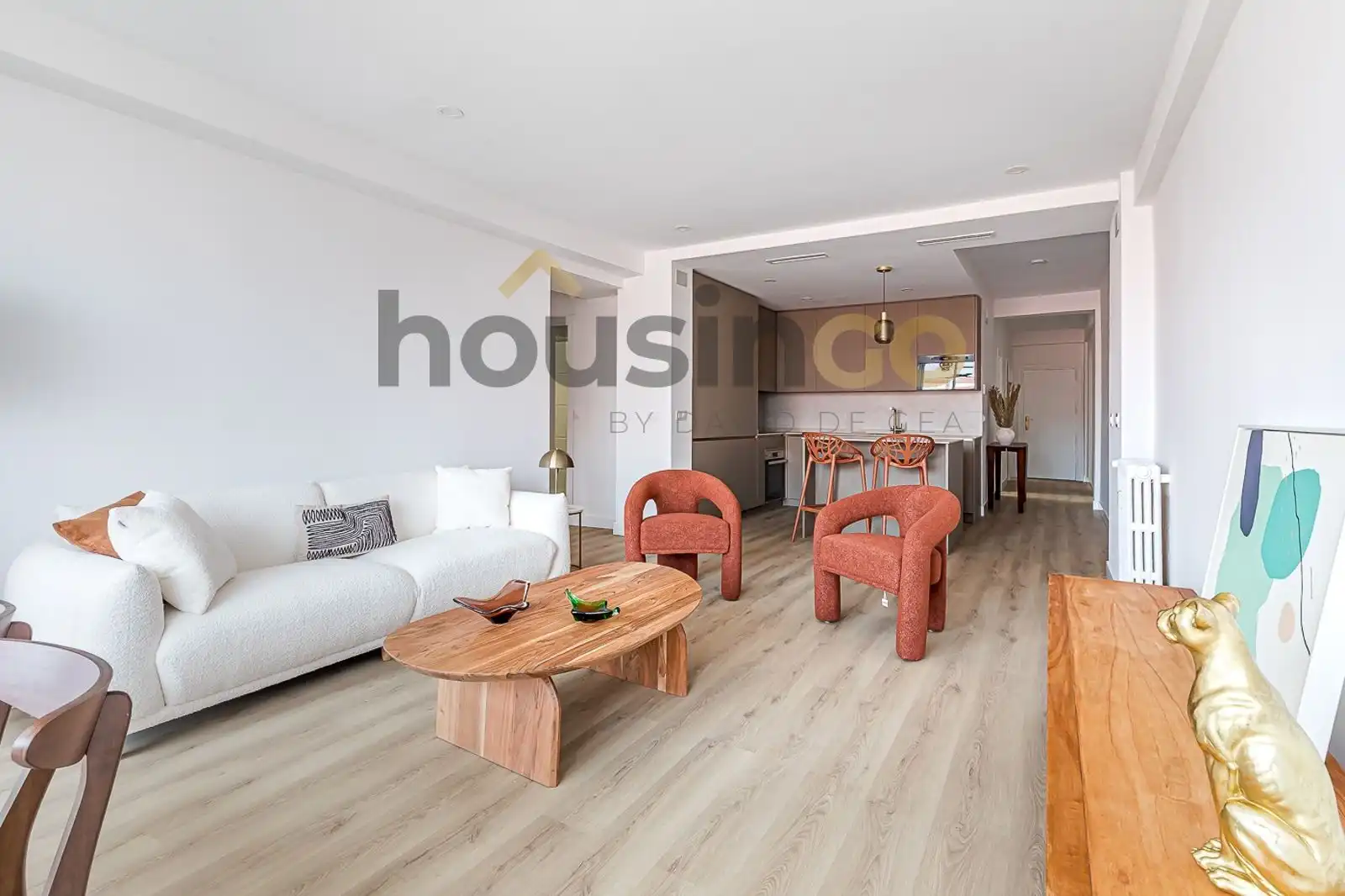 Wohnzimmer von Wohnung zum Verkauf in  Madrid Capital mit Klimaanlage, Heizung und Terrasse