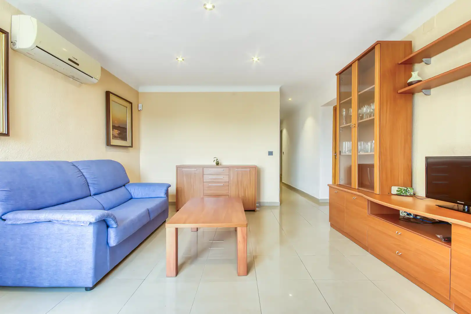 Sala de estar de Casa o chalet en venta en Roses con Aire acondicionado, Calefacción y Jardín privado