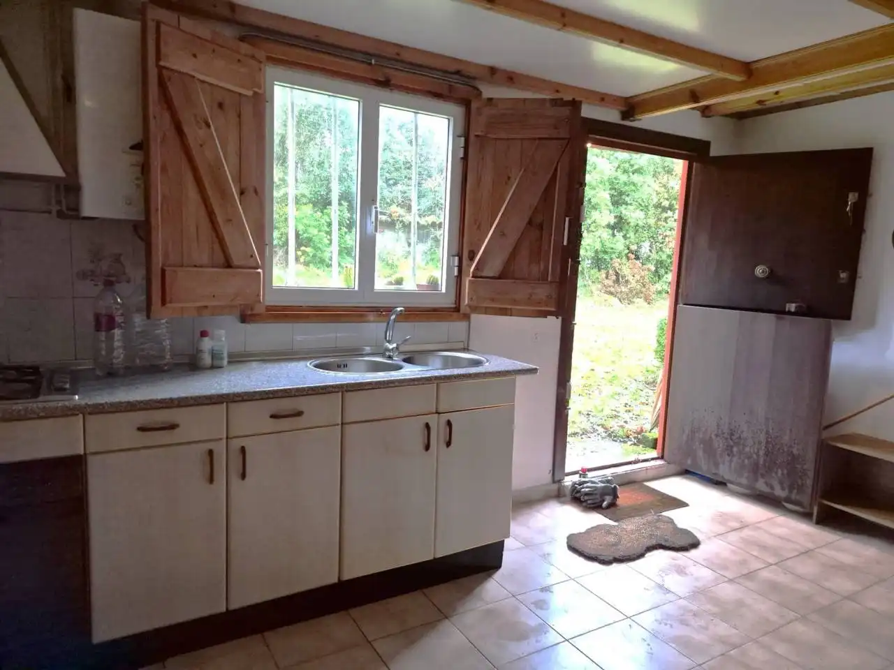 Cuina de Casa o xalet en venda en Curtis amb Jardí privat