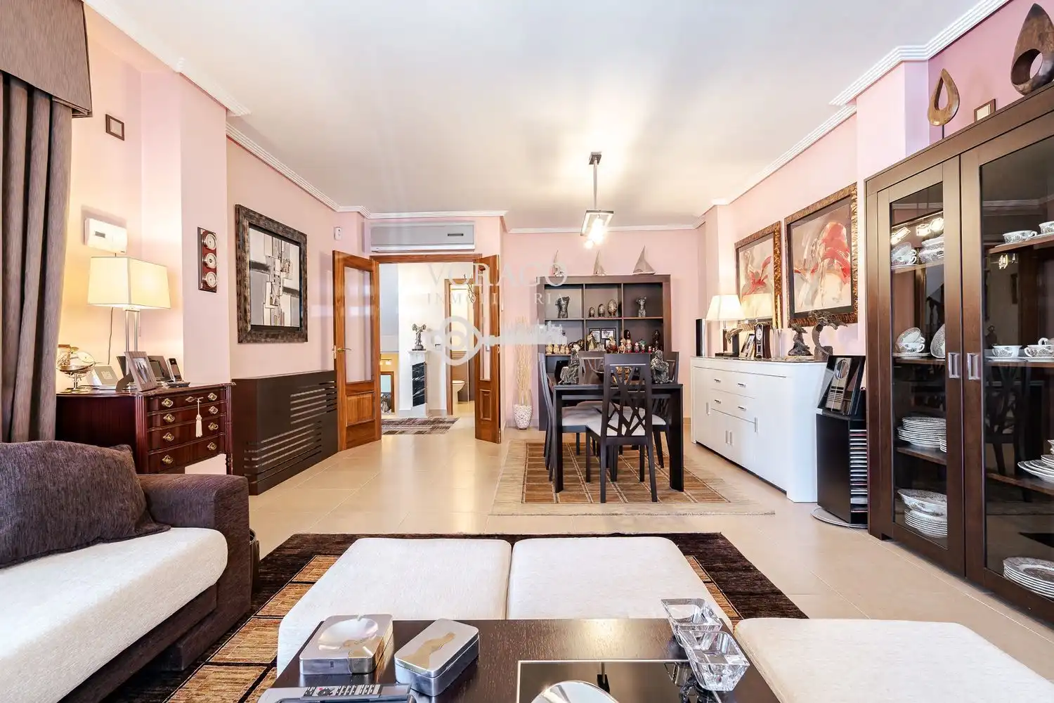Sala de estar de Casa o chalet en venta en Meco con Jardín privado y Piscina