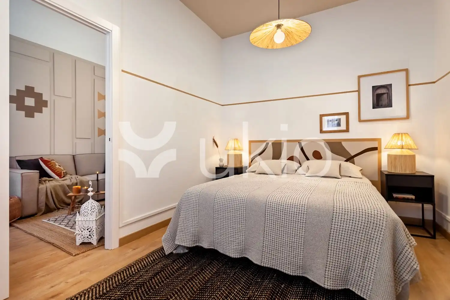 Bedroom of Flat for rent in Barcelona  with Air Conditioner, Heating and Terrace