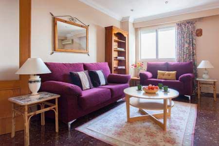 Sala de estar de Piso de alquiler en Pego con Aire acondicionado, Terraza y Amueblado