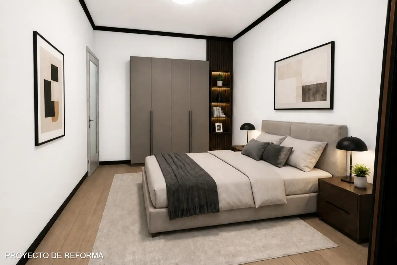 Schlafzimmer von Wohnung zum Verkauf in Barcelona mit Terrasse und Balkon