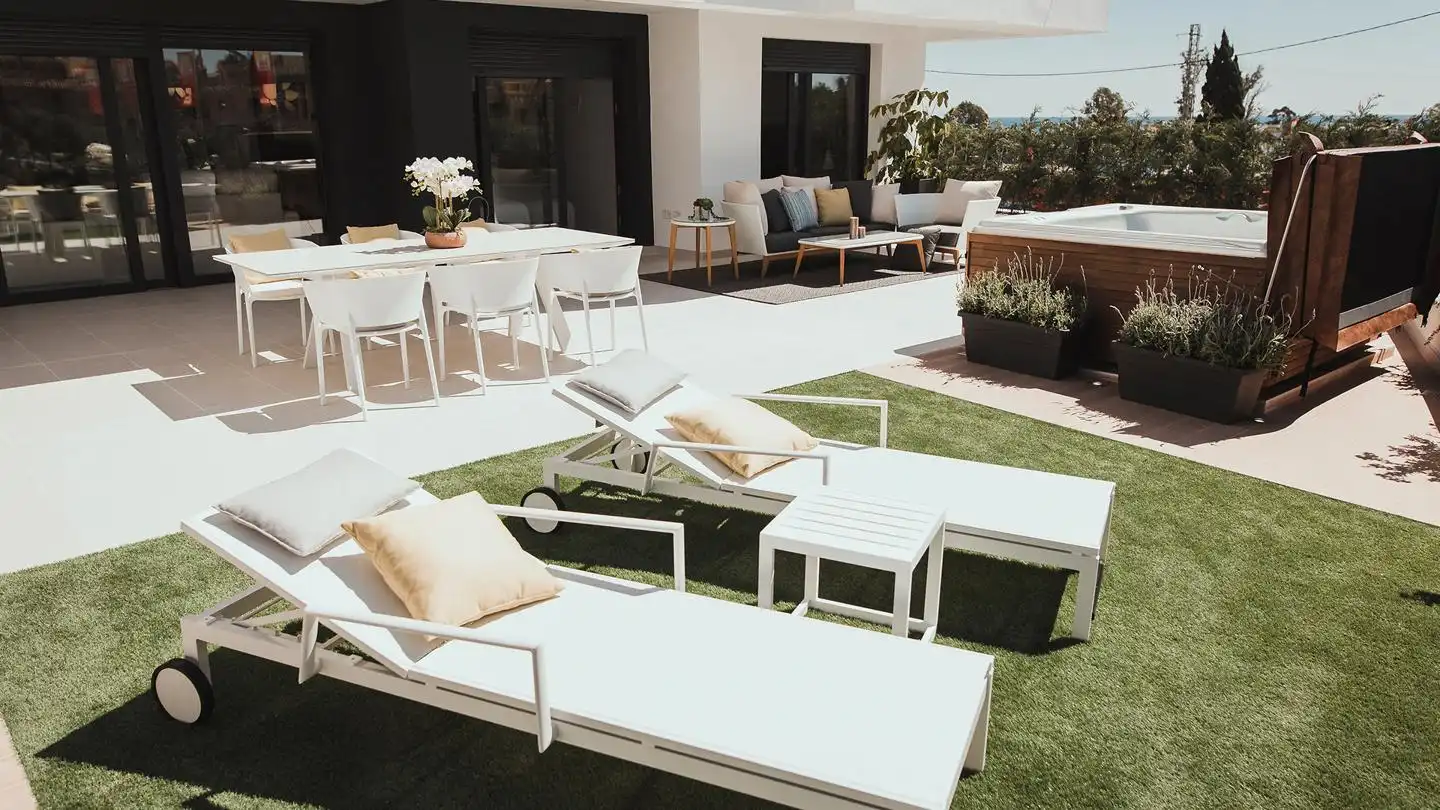 Terrace of Flat for sale in Estepona  with Air Conditioner and Terrace