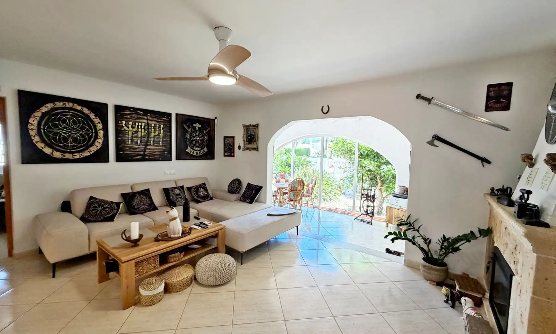 Living room of Houses for sale in Dénia  with Air Conditioner, Heating and Private garden