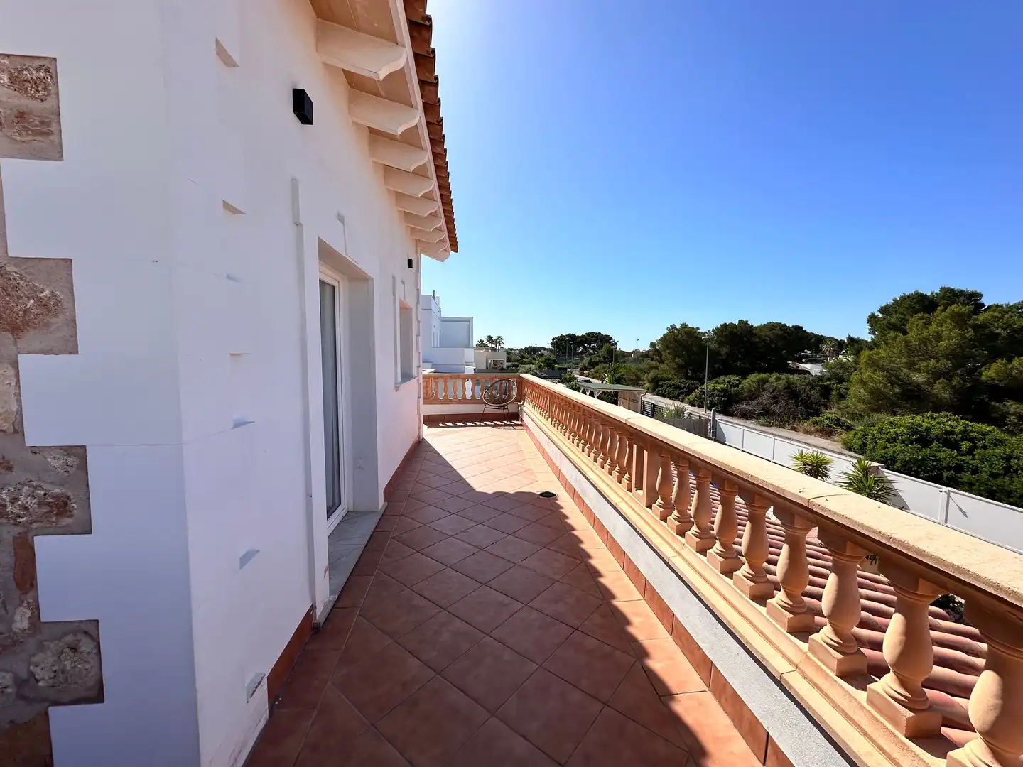 Terrasse von Country house zum Verkauf in Llucmajor mit Klimaanlage, Abstellraum und Schwimmbad