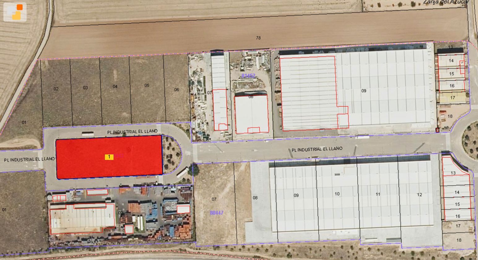Industrial land for sale in Villarrubia de Santiago